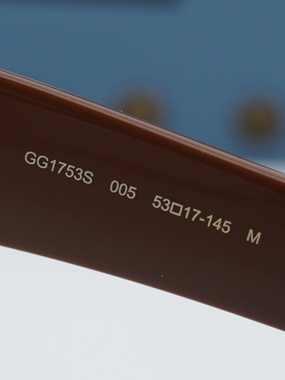 Gucci GG1753S 005 Women Cat Eye Sunglasses - Brown / Brown - Picture 10 of 11